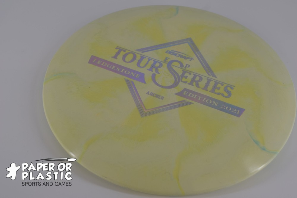 Discraft Ledgestone 2021 ESP ARCHER Disc Golf 176 G Mid-Range Yellow NEW Silver