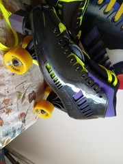 Roller Derby Cobra Torsion Beam Roller Skates Sz 10 Men’s Purple Black NWT Box