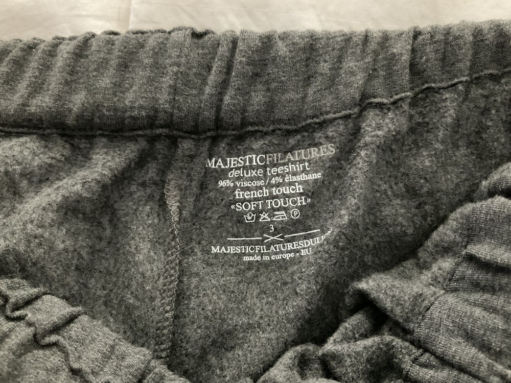 Majestic Filatures Light Or Dark gray Soft Touch Drawstring Sweat Pants 3