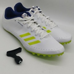 Adidas Sprintstar White Running Cleats Shoes US 10.5 Cleat Tool Great Conditio