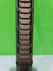 Mfour slot system mk16 style airsoft aeg 13.5in cnc aluminum tan fore end Logoed