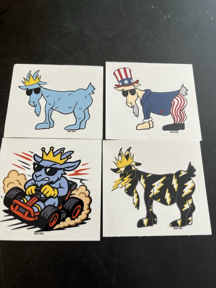 Goat USA Stickers 4 Pack