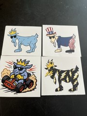 Goat USA Stickers 4 Pack