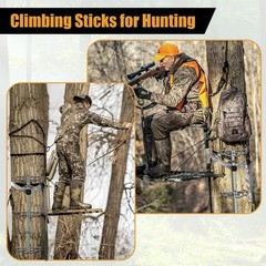 30″ Climbing Sticks,Lightweight Aluminum Treestand Climbing Sticks for Huntin…