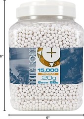 Tactical Force Premium 6mm Airsoft BBS Ammo 15000 Count.20 Gram