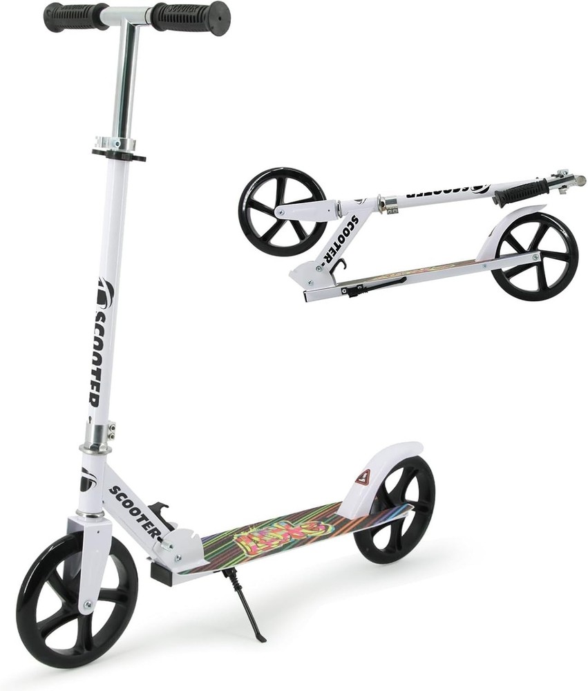 Kick Scooter for Ages 6+, Kids, Teens & Adults. Max Load 240 LBS. 8IN Big Whe…