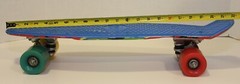 FRISKY Skateboard Mini Cruiser Penny Board Blue Multicolor Wheels