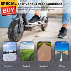 80/65-6 Scooter Tire Electric Scooter 10 inch Tires 10×3 Off Road Tubeless Tire