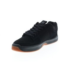 DC Lynx Zero ADYS100615-BGM Mens Black Nubuck Skate Inspired Sneakers Shoes