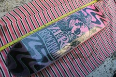ZERO James Brockman Psychedelic Skull Flashback Rare 7.88x31in. SKATEBOARD DECK