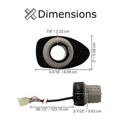 24 Volt Speed 6-Wire Twist Throttle for the Razor Pocket Mod (V13-44) E-Scooters