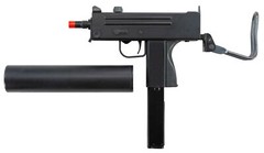 FULL SEMI AUTO SMG MAC 11 GAS BLOWBACK TSD METAL AIRSOFT RIFLE W/MOCK SUPPRESSOR