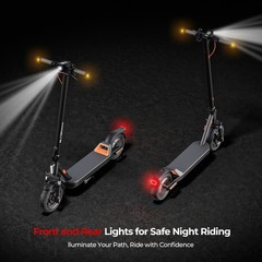 LEQISMART 350W 10.2AH Adult Electric Scooter Folding E-Scooter 19 Miles Commuter