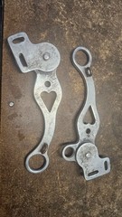 Vintage Crockett Used Mechanical Hackamore Aluminum Hearts