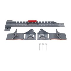 9.44*35.43in Silver& Grey Aluminum Alloy& Rubber Running Track Blocks