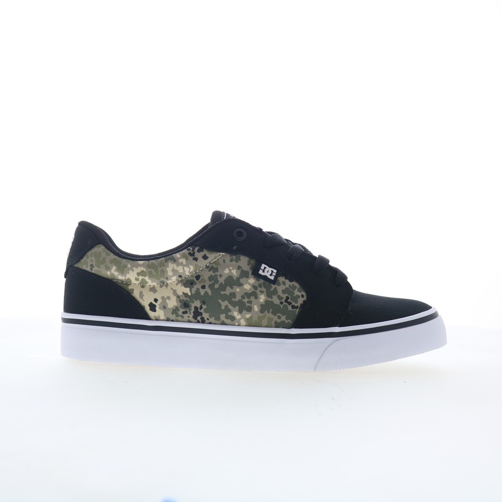 DC Anvil TX 320040-XKCW Mens Black Canvas Skate Inspired Sneakers Shoes