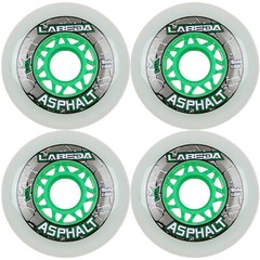 Labeda Asphalt Outdoor Inline Roller Hockey Wheels 76mm White 83A Outdoor 4-Pack