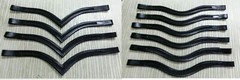 Set 6 x 1 Leather Empty Channel Bridle Browband All Size & Shape For Horse.