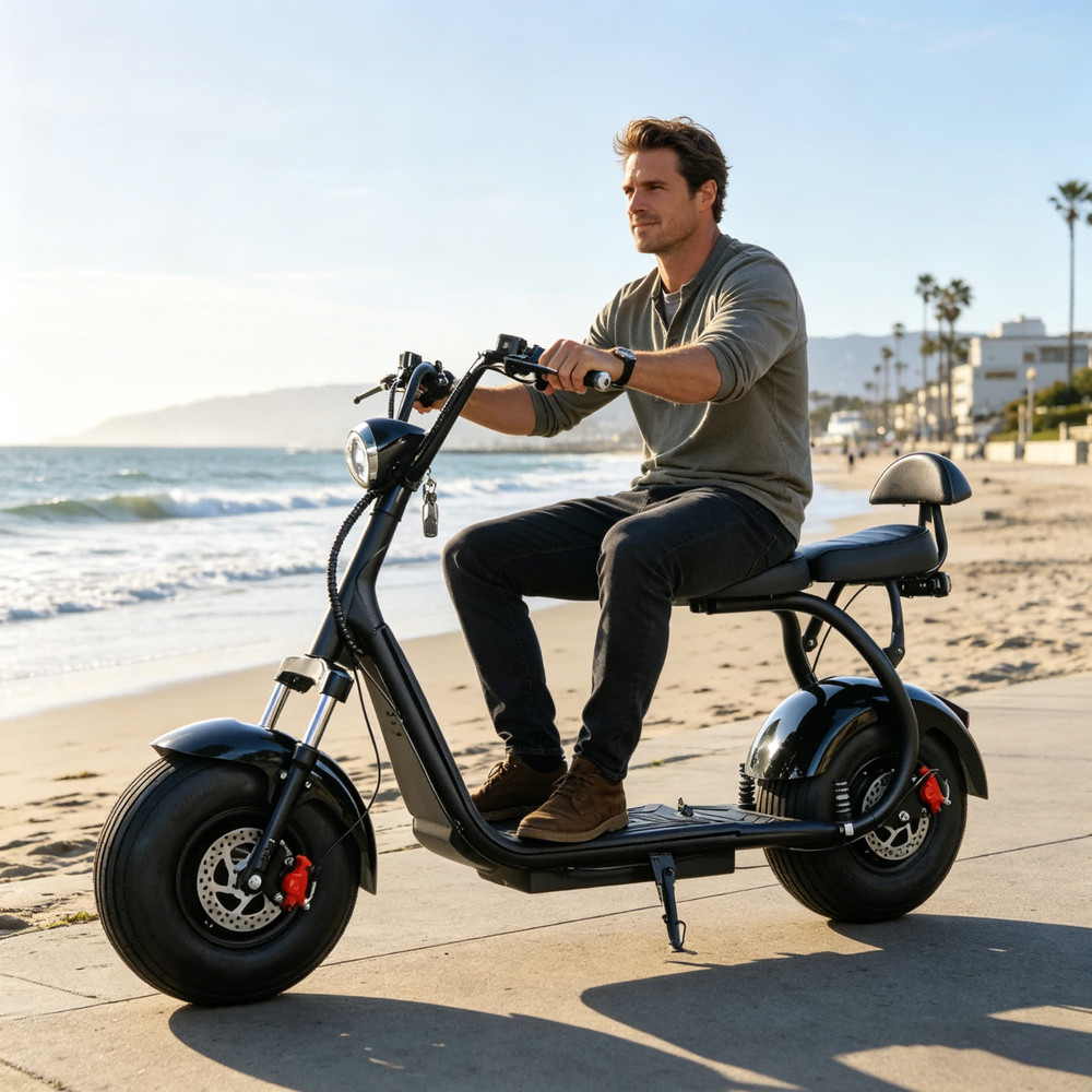 max speed 33MPH Harley 18 Inch fat tire electric scooter 3000W Powerful motor