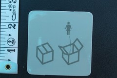 Girl Skateboards Fresh Out The Box Chocolate Z14B Vintage Skateboarding STICKER