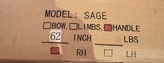 NIB Samick Sage Takedown Recurve Bow