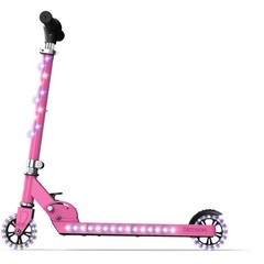 Fun & Portable Light-Up Kids Kick Scooter with Adjustable Handlebar, Ages 5+
