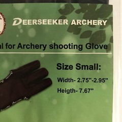 Deerseeker Outdoor Archery Glove – Size SMALL NWOT Sealed Special For Archery Sh