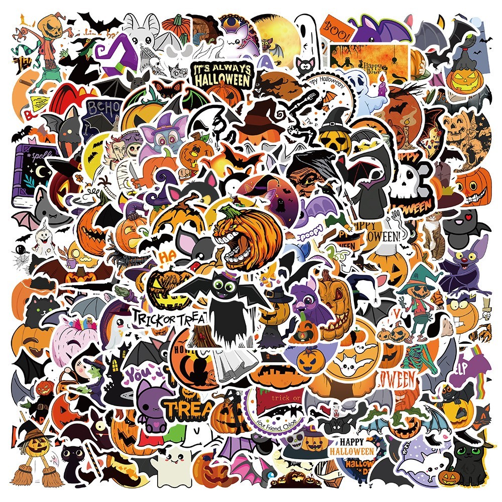 Mix 10/50 PCs Halloween Horror Movie Characters Graffiti Luggage Vinyl Stickers
