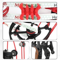 Archery Compound Bow Kit Hunting Bowfishing Target Practice 30-75lbs Adjustable