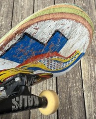 Vintage Used Rare ALMOST Skateboard Comic Girl Deck Grizzly