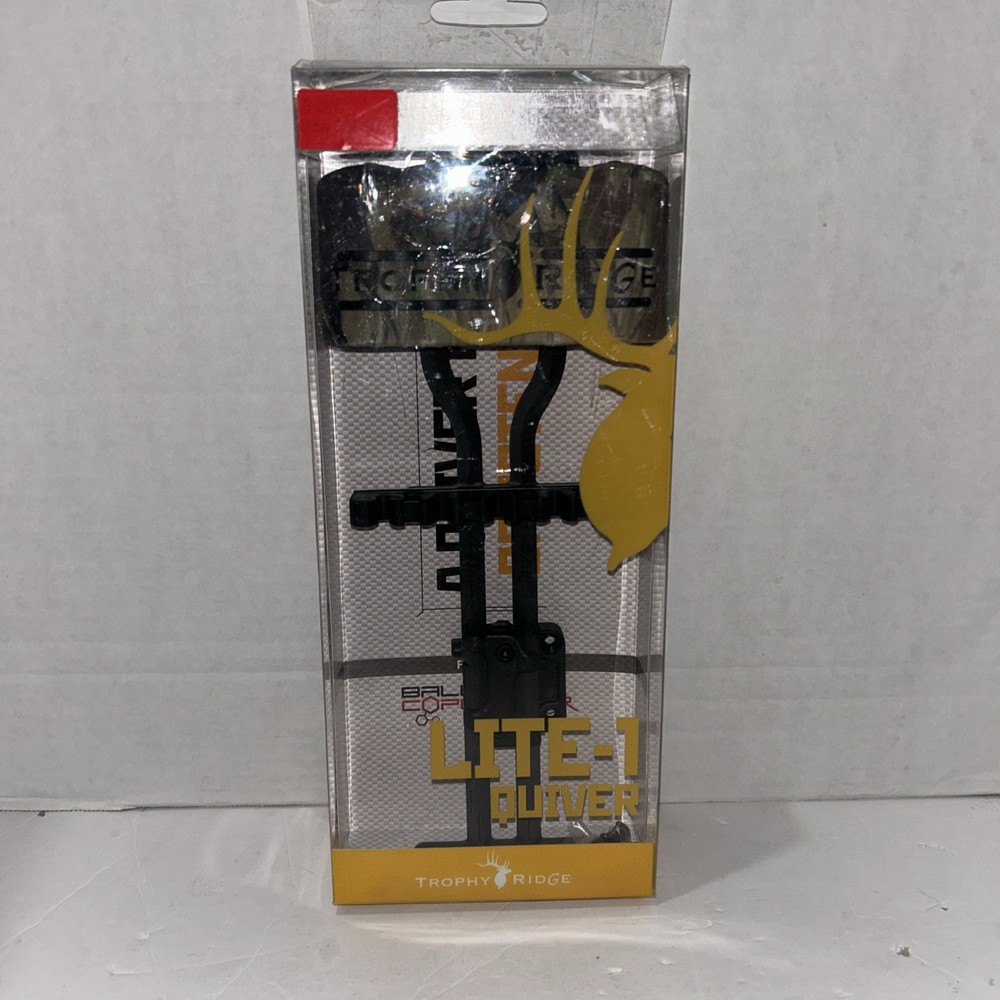 Trophy Ridge Lite-1 Arrow Quiver Black/Yellow/ Green LED Lights Model# AQ500
