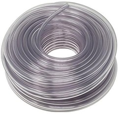 Unreinforced PVC Food Grade Clear Vinyl Tubing, 100 FT, 1/4-Inch-ID x 100 fT