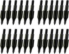 24 Pcs Steel 100 Grain Archery Arrow Field Points Field Tips – Practice Target &