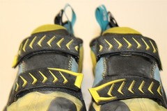 Scarpa Vapor V Italy Made Mens Size 11 45 Microsuede Strap Rock Climbing Shoes