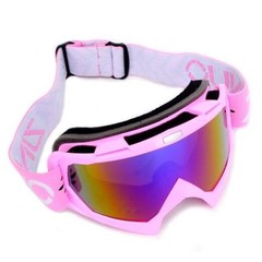 Dirt Bike Goggles ATV Motocross Off Road Goggles Pink Frame+color Lens