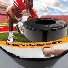42″ Football Tackle Wheel High-Density Sponge Tackling Ring with Waterproof PU L