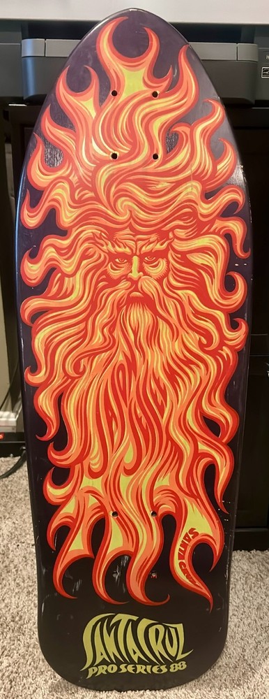 Vintage 1988 Santa Cruz Jason Jessee Sun God Skate Deck -OG Purple Dip NOS