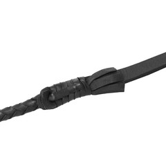 Genuine Kangaroo Black Leather Bullwhip 04 to 12 Feet Long 16 Plaits Heavy Duty