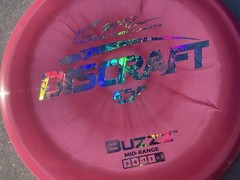 Discraft 5X Paul McBeth ESP Buzzz-Swirly Pink w Holographic Money Foil