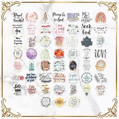 200 PCS Christian Bible Verse Jesus God Stickers Waterproof Vinyl Scripture …