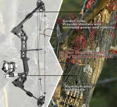 Compoundbow Bowfishing Kit 20-70lbs Huntingbow with Bowfishing Reel, Bow Fish…