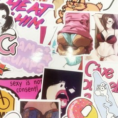 96 Pack Adult Stickers Bomb Vinyl Skateboard Laptop Sexy Girls Women Decals Lot