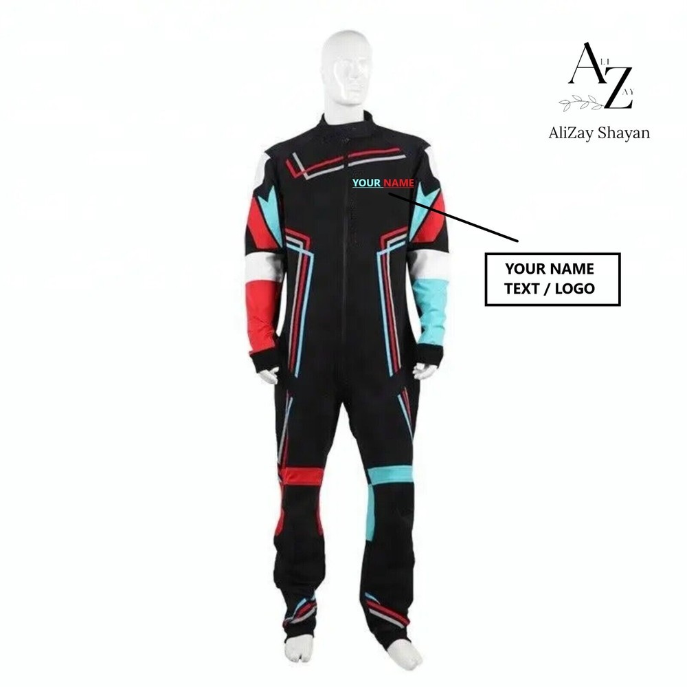 CUSTOM FREE FLY SKY DIVING JUMPSUIT – WITH YOUR NAME/DESIGN – All Sizes