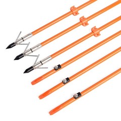 Elong Bow Fishing 32 Inch 5/16″ Hunting Arrows Archery Fiberglass Arrows with…