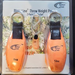 Arborist Throw Line Weight Pouch Bag 2-Pack(8 0z and 12 oz)- Outdoor Tree Climb