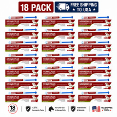 18 Pack In Box Paste Horse Dewormer Apple Flavor Dewormer FREE Shipping to US