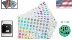 Reflective Round Silver QC Passed Adhesive Labels, 2070 PCS for Inventory Use