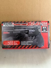 SWISS ARMS .357 – 4″ CO2 BB AIRGUN .177 CAL FULL METAL