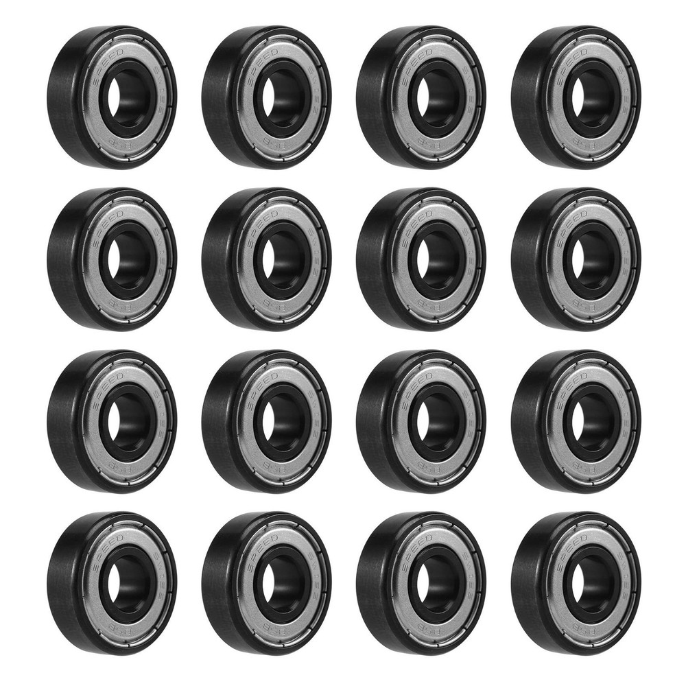16Pcs Ceramic 608 Bearings 8X22X7mm ABEC-11 6 White ZrO2 Balls Skateboard1326
