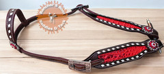 Western Tack Set Horse | Red Gator Gambler Tooling Tack Set